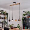 Koyoto Suspension, Boule lumineuse, Suspension Écru, Noir, 4 lumières