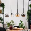 Koyoto Suspension, Boule lumineuse, Suspension Écru, Noir, 4 lumières