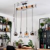 Koyoto Suspension, Boule lumineuse, Suspension Écru, Noir, 4 lumières