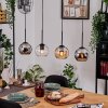 Koyoto Suspension, Boule lumineuse, Suspension Écru, Noir, 4 lumières