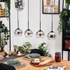 Koyoto Suspension, Boule lumineuse, Suspension Écru, Noir, 4 lumières