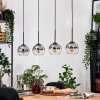 Koyoto Suspension, Boule lumineuse, Suspension Écru, Noir, 4 lumières