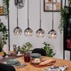 Koyoto Suspension, Boule lumineuse, Suspension Écru, Noir, 4 lumières