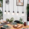 Bassagoda Suspension, Suspension Écru, Noir, 5 lumières
