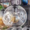 Ripoll Suspension, Boule lumineuse, Suspension Ambre, Clair, Fumé, 6 lumières