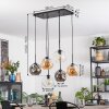 Ripoll Suspension, Boule lumineuse, Suspension Ambre, Clair, Fumé, 6 lumières