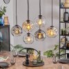Ripoll Suspension, Boule lumineuse, Suspension Ambre, Clair, Fumé, 6 lumières