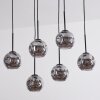 Ripoll Suspension, Boule lumineuse, Suspension Fumé, 6 lumières