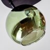 Koyoto Plafonnier, Boule lumineuse 30 cm Bleu, Vert, Cuivré, 3 lumières