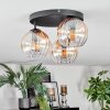 Koyoto Plafonnier, Boule lumineuse 30 cm Ambre, Clair, 3 lumières