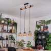 Koyoto Suspension, Boule lumineuse, Suspension Écru, Noir, 3 lumières