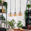 Koyoto Suspension, Boule lumineuse, Suspension Écru, Noir, 3 lumières