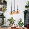 Koyoto Suspension, Boule lumineuse, Suspension Écru, Noir, 3 lumières