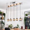 Ramila Suspension, Suspension Écru, Noir, 5 lumières