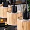 Bongal Suspension, Suspension Écru, Noir, 5 lumières