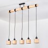 Bongal Suspension, Suspension Écru, Noir, 5 lumières