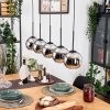 Koyoto Suspension, Boule lumineuse, Suspension Écru, Noir, 5 lumières