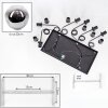 Ripoll Suspension, Boule lumineuse, Suspension Chrome, Clair, Fumé, 6 lumières