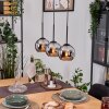 Koyoto Suspension, Boule lumineuse, Suspension Écru, Noir, 3 lumières