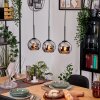 Koyoto Suspension, Boule lumineuse, Suspension Écru, Noir, 3 lumières