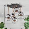 Gastor Plafonnier, Boule lumineuse Or, Noir, 5 lumières