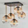 Koyoto Plafonnier, Boule lumineuse Or, Noir, 5 lumières