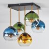 Koyoto Plafonnier, Boule lumineuse Or, Noir, 5 lumières