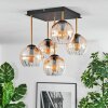 Koyoto Plafonnier, Boule lumineuse Or, Noir, 5 lumières