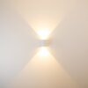 Applique murale d'extérieur Mora LED Blanc, 2 lumières