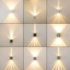 Applique murale d'extérieur Mora LED Blanc, 2 lumières