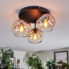 Koyoto Plafonnier, Boule lumineuse Ambre, Clair, 3 lumières