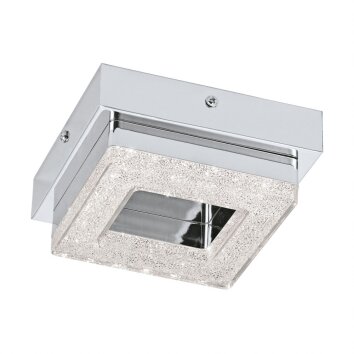 Plafonnier Eglo FRADELO LED Chrome, Aspect cristal, 1 lumière Plafonnier Eglo FRADELO LED Chrome, Aspect cristal, 1 lumière