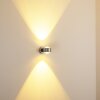 Applique murale INDORE LED Chrome, 2 lumières