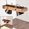 Suspension Oksbol Bois foncé, Noir, 2 lumières