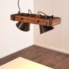 Suspension Oksbol Bois foncé, Noir, 2 lumières