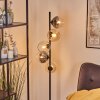 Koyoto Boule lumineuse, Lampadaire 31 cm Ambre, Clair, Fumé, 5 lumières