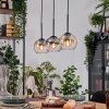 Koyoto Suspension, Boule lumineuse, Suspension Écru, Noir, 3 lumières