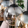 Koyoto Suspension, Boule lumineuse, Suspension Écru, Noir, 3 lumières