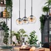 Koyoto Suspension, Boule lumineuse, Suspension Écru, Noir, 3 lumières