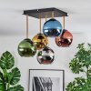 Koyoto Plafonnier, Boule lumineuse Or, Noir, 5 lumières