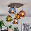 Koyoto Plafonnier, Boule lumineuse Or, Noir, 5 lumières