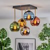 Koyoto Plafonnier, Boule lumineuse Or, Noir, 5 lumières