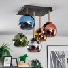 Koyoto Plafonnier, Boule lumineuse Or, Noir, 5 lumières