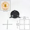 Gastor Plafonnier, Boule lumineuse 25 cm Ambre, 3 lumières