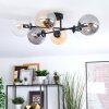 Gastor Plafonnier, Boule lumineuse 62 cm Ambre, Clair, Fumé, 6 lumières