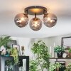 Chehalis Plafonnier, Boule lumineuse Fumé, 3 lumières