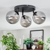 Chehalis Plafonnier, Boule lumineuse Fumé, 3 lumières