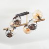 Koyoto Plafonnier, Boule lumineuse Or, Noir, 8 lumières