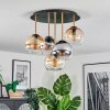 Koyoto Plafonnier, Boule lumineuse Laiton, Noir, 5 lumières