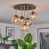 Koyoto Plafonnier, Boule lumineuse Laiton, Noir, 5 lumières